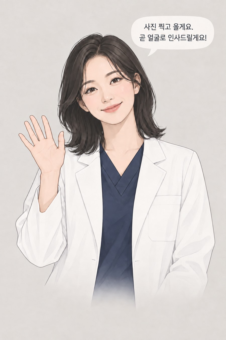 김혜인 원장 사진을 준비 중임을 알리는 임시 일러스트